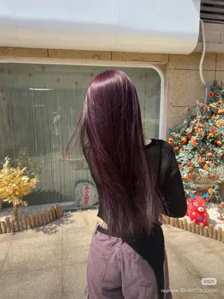 ロング カラー Wixy mimi所属・Miu🐰/栄/艶髪 名古屋/ピンク髪のヘアスタイル