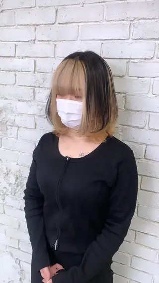 ミディアム L STUDIO心斎橋店所属・派手髪支持率No1 Eisukeのヘアスタイル