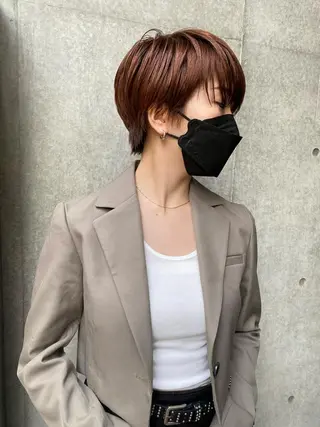 ショート カラー hemm,hemm.所属・ショート・ボブ MIKUのヘアスタイル