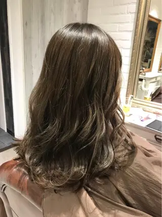 セミロング Lusso店長 千崎慎介のヘアスタイル