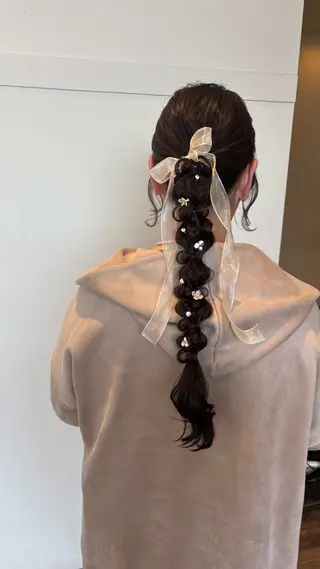 ロング ヘアアレンジ 高橋 乙葉のヘアスタイル