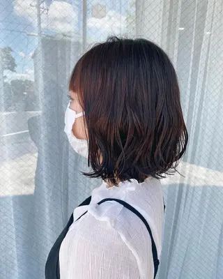 ミディアム 高浜 夕海のヘアスタイル