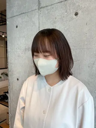 ミディアム ベージュカラー/ 新潟/万代/なお🎀のヘアスタイル