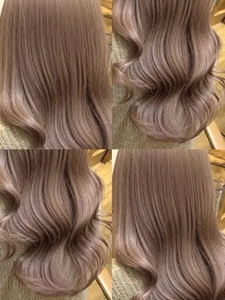 ロング カラー 👑髪質改善wカラー /ハイトーン/アユカのヘアスタイル