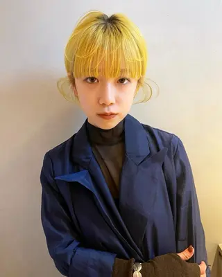 カラー 渋谷/ハイトーン/ 💫airi🪽のヘアスタイル