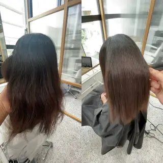 ミディアム 美髪矯正/髪質改善 /氏原のヘアスタイル