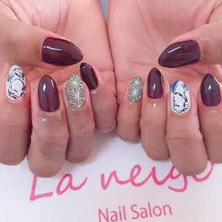 ネイル La neige* yuki 🥯🍑のネイルデザイン