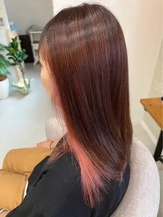 セミロング 村松陸斗 メテオストレートのヘアスタイル