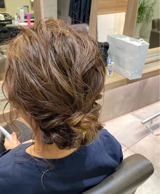 ミディアム ヘアアレンジ 川越 輝梨奈のヘアスタイル