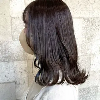ミディアム 🫧レイナ 🫧 ツヤ髪／艶カラー🫧のヘアスタイル