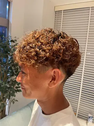 パーマ メンズ MOEKA🌺レディ ースカットモデルのヘアスタイル