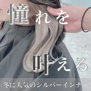 セミロング カラー 韓国スタイル🇰🇷 トレンドレイヤー🪡のヘアスタイル