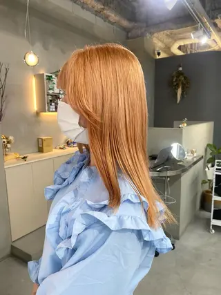 セミロング カラー qulim所属・前橋 姫奈のヘアスタイル