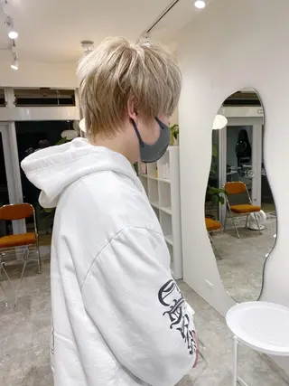 ショート Sabby所属・Sabby氏川洸希 パーマのヘアスタイル