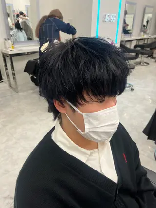 メンズ 似合わせ💗骨格矯正 💗透明感カラー💗のヘアスタイル