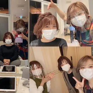 ショート カラー メンズ キッズ ✂︎ショート、ボブ、 レイヤー🩵YUMIのヘアスタイル