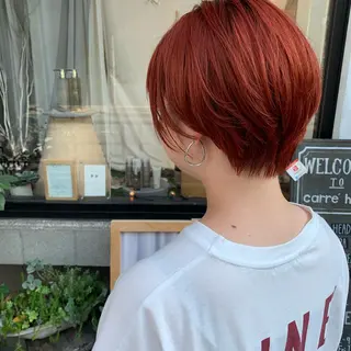 ショート 艶髪color💎髪 質改善ストレート大吉のヘアスタイル
