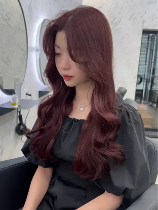 ロング カラー 遠藤沙也加 /レイヤーカットのヘアスタイル