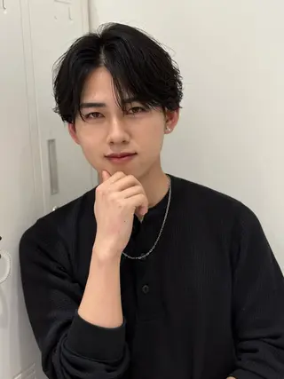 ミディアム men'ssalon Zina天神所属・✨髪質改善/顔周りカ ット/縮毛矯正✨三隅のヘアスタイル