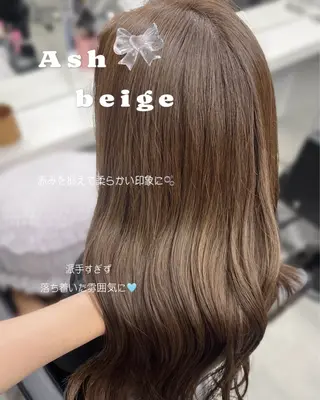 ロング ｊｏｕｅｒｍ所属・透明感/グレージュ /韓国レイヤー🪽のヘアスタイル