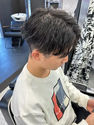 ミディアム カラー パーマ メンズ トップスタイリスト/ 久徳大輝のヘアスタイル