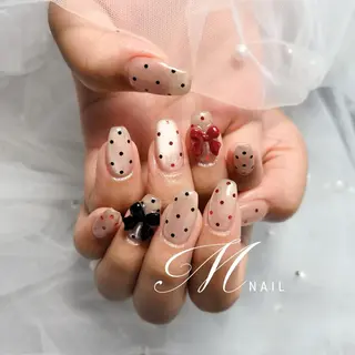 ネイル M✨ワンホン風ネイル パラジェル取扱🦋リのネイルデザイン