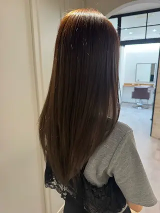 ロング カラー 中山 涼華のヘアスタイル
