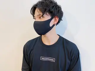 ショート パーマ メンズ タカハシ ハヤトのヘアスタイル