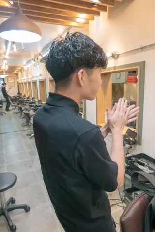 パーマ メンズ 【ボブ】縮毛矯正/ 船橋駅5分/鈴木杏美のヘアスタイル