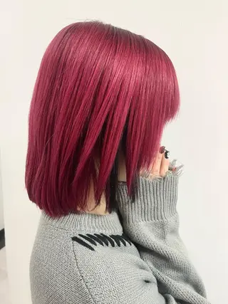 ショート カラー ヘアアレンジ S.BLOOM 川崎 翔哉のヘアスタイル