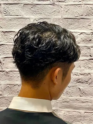 ショート パーマ ヘアアレンジ メンズ キッズ メンズカット/パーマ 山崎航平💈のヘアスタイル