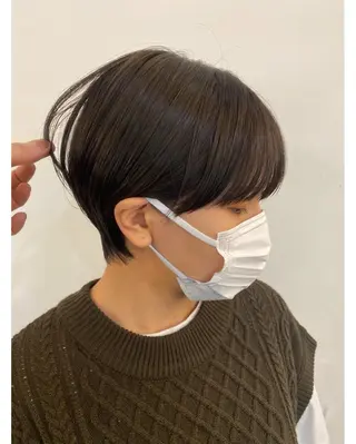 ショート ボブ/ぱつっとボブ/ 谷口 海星のヘアスタイル