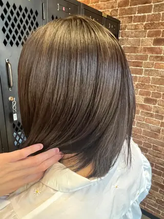 ミディアム カラー パーマ ヘアアレンジ メンズ キッズ ネイル マツエク・マツパ アイブロウ times salon名駅所属・久木原 ゆりのヘアスタイル