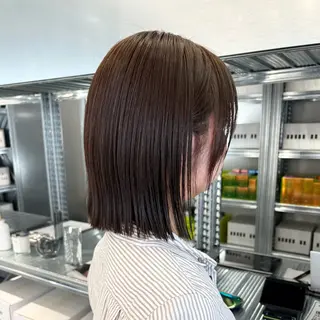 ミディアム カラー ✨縮毛矯正/ボブ✨ 佐藤 さくらのヘアスタイル