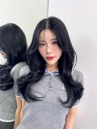 ロング カラー 韓国ヘア/髪質改善 TAKAHIROのヘアスタイル
