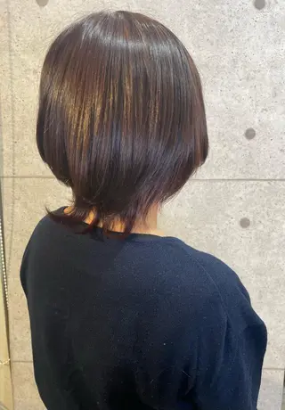 ミディアム カラー ブリーチ／ヘアセット 🪞🌙minamiのヘアスタイル