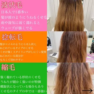 セミロング 縮毛矯正/髪質改善 /ブリーチ/東陽町✨のヘアスタイル