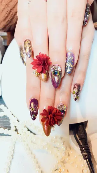 ロング ネイル 長さ出し専門 nynaのネイルデザイン