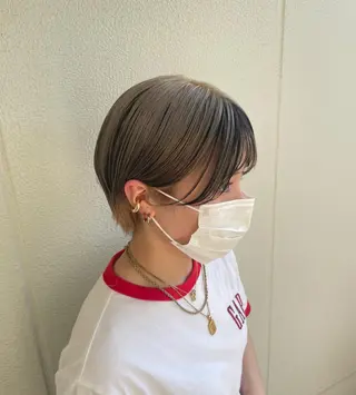 ショート miko🪽地毛風/ ハイトーン/レイヤーのヘアスタイル