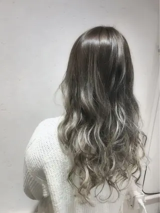ロング カラー パーマ ヘアアレンジ filo byFeria渋谷所属・縮毛矯正/美髪 髪質改善/石田幸輔のヘアスタイル