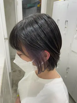 カラー 色落ち綺麗透明感カラ /ボブ/ナカツヒカルのヘアスタイル