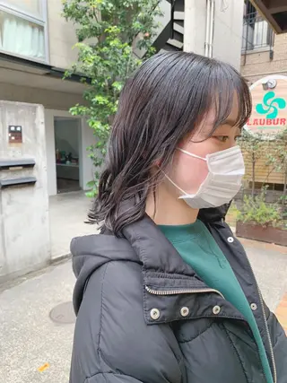 パーマ ボブパーマコテ巻き風 パーマNo1深江秀平のヘアスタイル