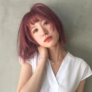 ショート カラー ホワイト&レイヤーカ ットエクステ長畠俊輔のヘアスタイル