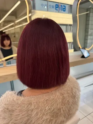 セミロング カラー 韓国レイヤー/ 顔まわり/西野和裕のヘアスタイル