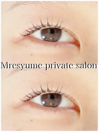 マツエク・マツパ Mresyume MAYUのマツエク・マツパデザイン