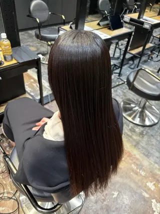 ロング ［縮毛矯正／カラー］ はるのりのヘアスタイル