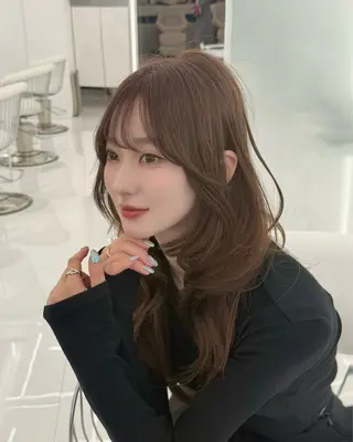 ロング 濱田 剛志のヘアスタイル