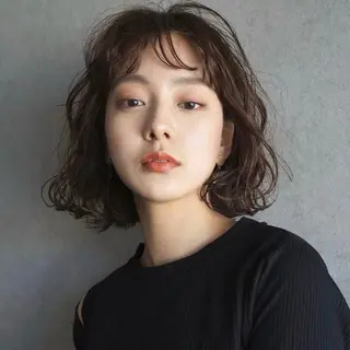 ミディアム パーマ Lulux Hair Salon所属・木村 楓羽歌のヘアスタイル