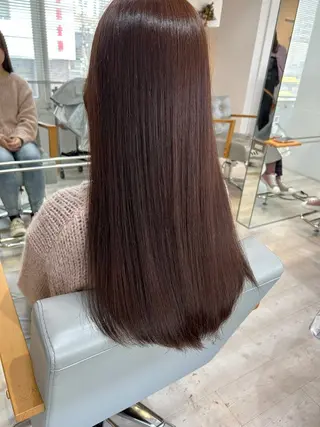 セミロング カラー 梶田 伸篤のヘアスタイル
