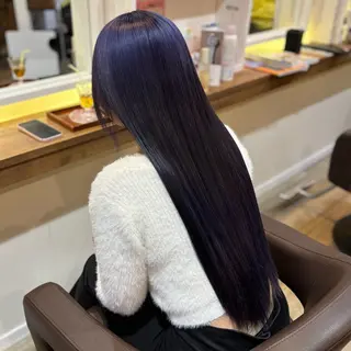 ロング 🎀ハイトーン/ 艶カラー/夕月🎀のヘアスタイル